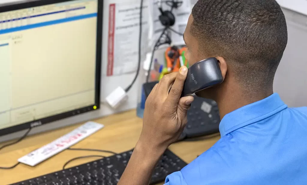 Man making a phone call