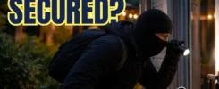 Burglar checking a potential victim